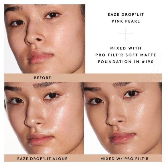 FENTY BEAUTY by Rihanna Eaze Drop'lit All-Over Glow Enhancer~Pink Pearl 36ml NIB - Picture 6 of 12